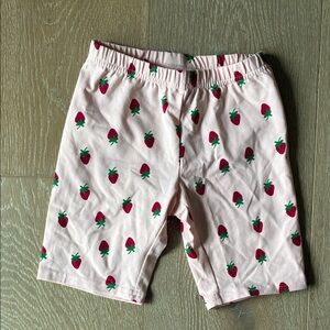 Hanna Andersson Pink Strawberry Print Kids Shorts